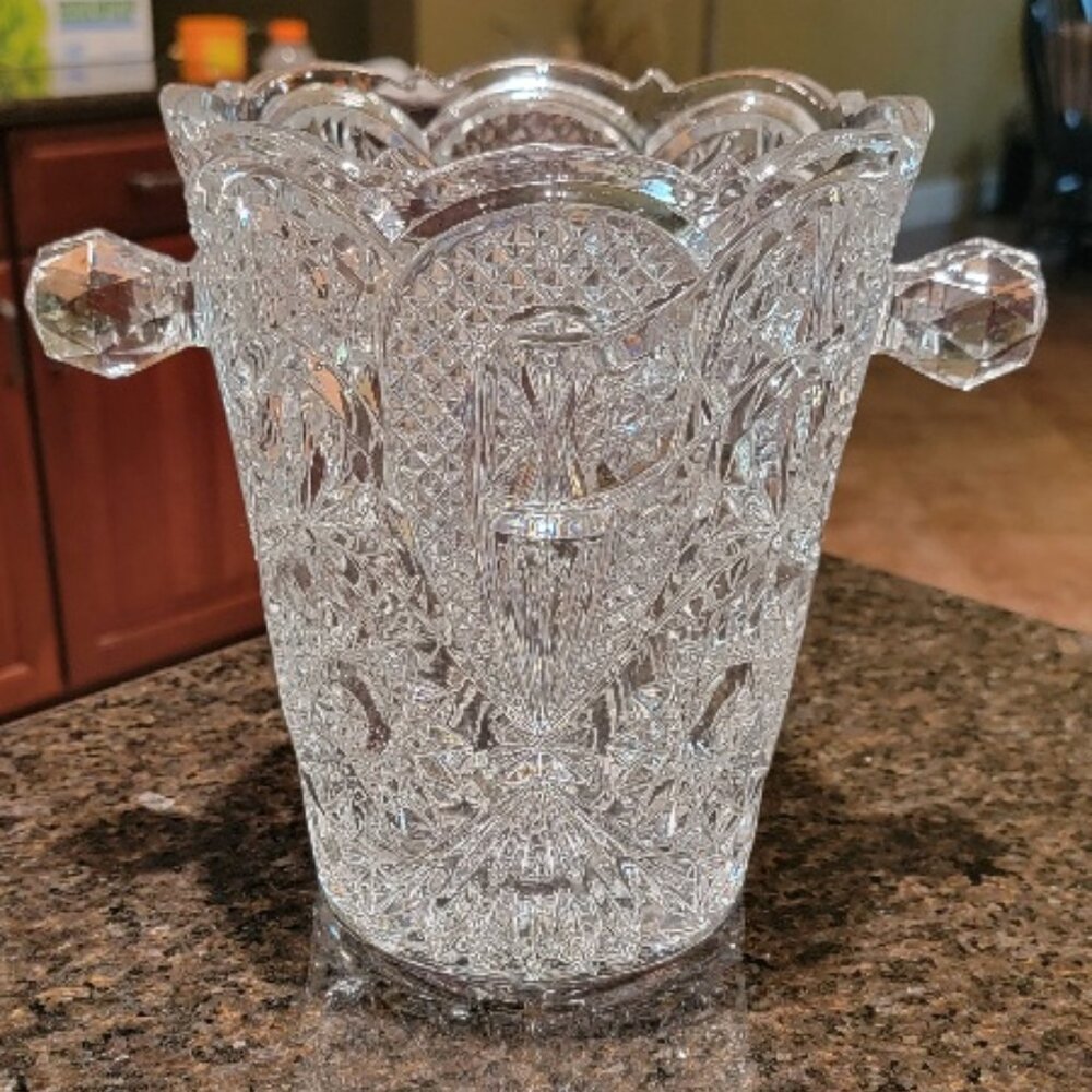 Bohemian Crystal Champagne or Ice Bucket